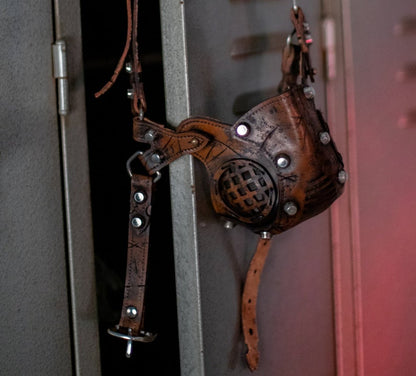 Face Mask Post Apocalyptic leather mask mad max diesel punk wasteland burning man protect Dystopian armor steampunk