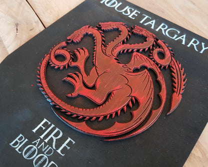 Targaryen House, wood sign.