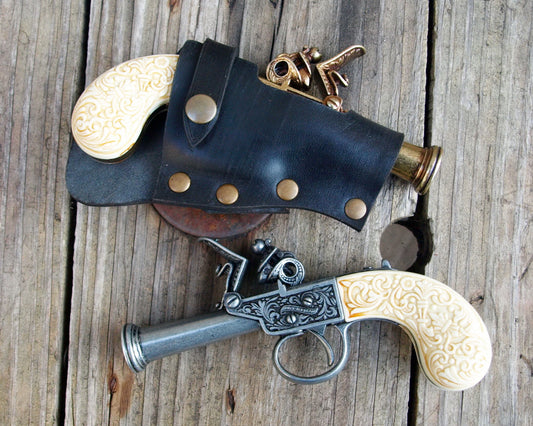 Flintlock Pistol leather Holster.