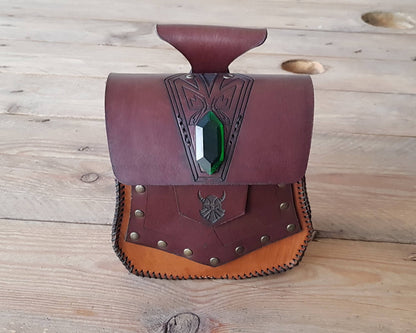Leather Dwarf pouch.