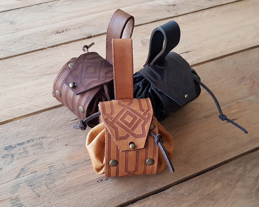 Medieval Leather Hip Bag – Outcast Props