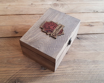 Wood Potions box House GRYFFINDOR.